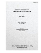 Assessment of Cyclohexanone as a Potential Air Pollution Problem