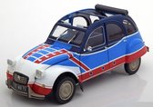 Citroën 2 CV Basket 1976 Blauw / Rood / Wit 1-18 Norev