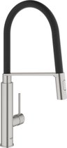 GROHE Concetto Professional Keukenkraan - Draaibare uitloop - 2 straalopties - RVS