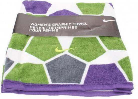 Nike Strandlaken Graphic handdoek 80 x 40 cm groen paars | bol.com