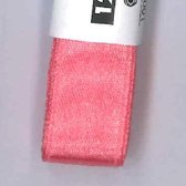 Donker roze zijden schoenveters van satijn lint 120cm - 12mm breed - Fuchsia