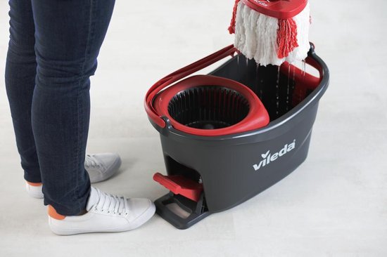 Vileda Turbo 2in1 - Pedaalsysteem met 2 vervangingen - Microvezelmop 2in1
