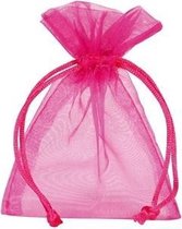 Organza zakjes Roze - 9x12cm - 50 stuks | Kadozakjes / Geschenkzakjes