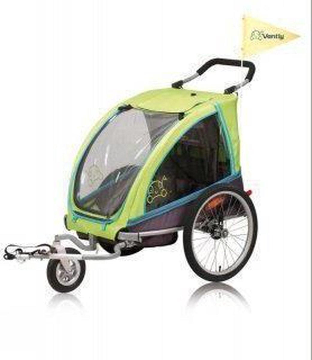 Vantly fietskar eco - kleur Lime groen met wandelset | bol.com