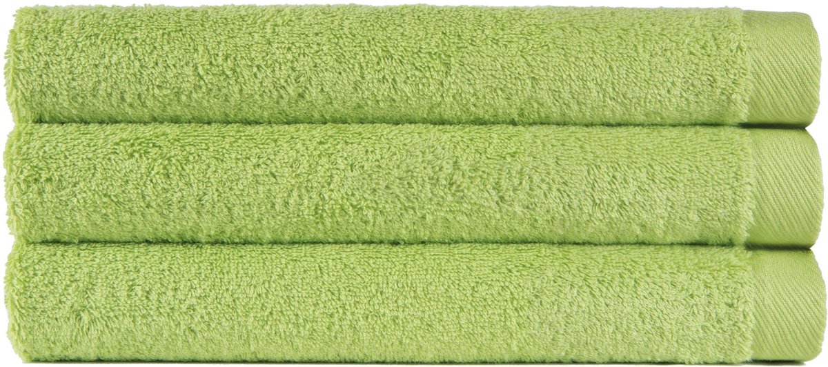 6 handdoeken 50x90 cm uni alpha 400 gr/m2 groen col 2612