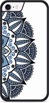 iPhone 8 Hardcase hoesje Turqoise Mandala - Designed by Cazy