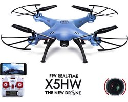 Syma X5HW live Camera Drone FPV Real-Time + (batterijen 4x AA Kingever Gold)