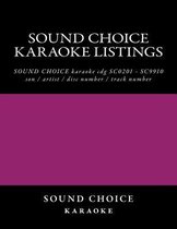 Sound Choice Karaoke Listings