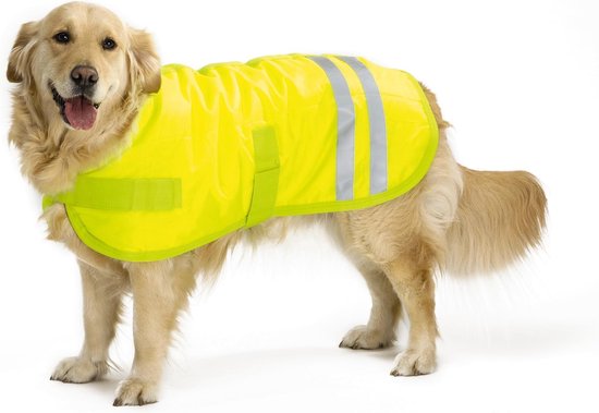 Beeztees Teddie - Hondenjas - Reflecterend - Geel - 50 cm