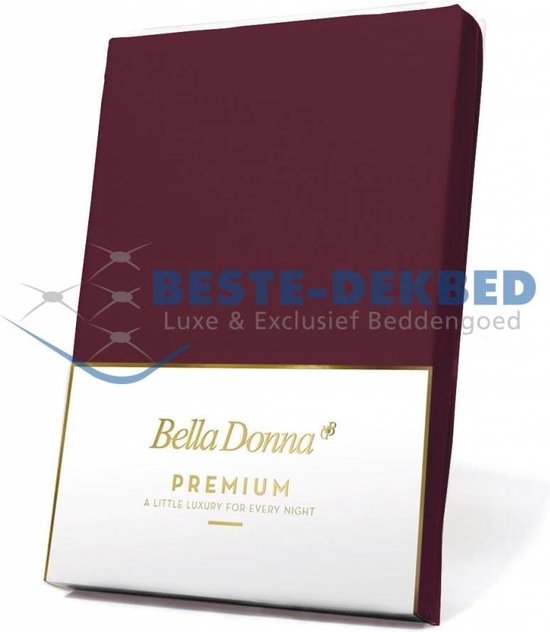 Bella Donna Premium Jersey Hoeslaken - Cabernet (0033)