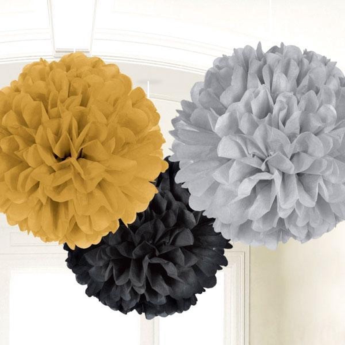 Gekleurde pomponnen van papier - Feestdecoratievoorwerp