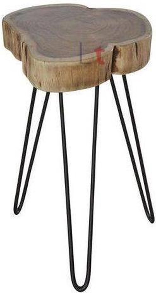 LT-Luce - Bijzettafel - Woody -  ca 32cm doorsnede