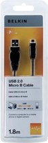 Belkin USB 2.0 A Male naar USB 2.0 Micro Male - 1.8 m