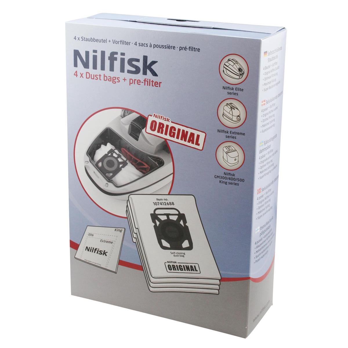 Nilfisk Elite-Extreme-King - Stofzuigerzak - 1 stuk
