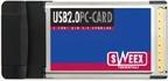 Sweex 2 Port USB 2.0 PC-Card interfacekaart/-adapter