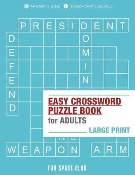 Crossword and Word Whizzle Search Puzzle Books for Adults- E ... - cover