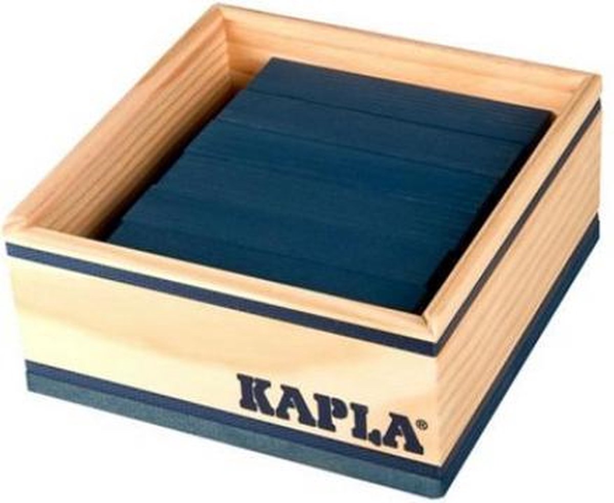 KAPLA Kleur - 40 Plankjes - Donkerblauw