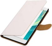 Bookstyle Wallet Case Hoesjes Geschikt voor Sony Xperia C6 Wit