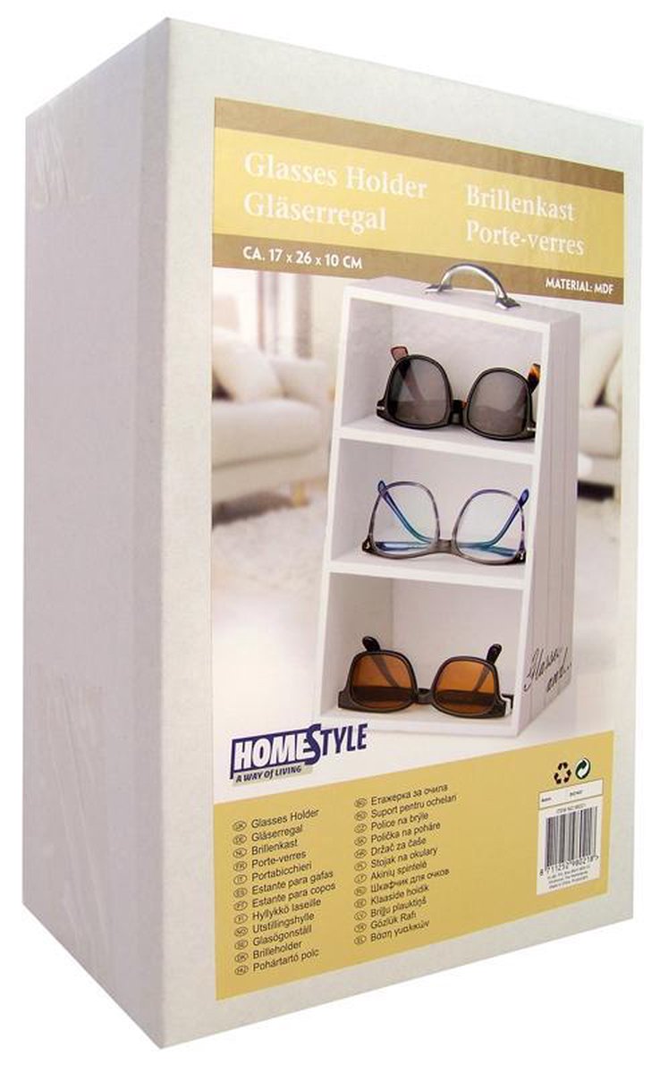 Emfogoo Zonnebrillenhouder, houten brillenhouder voor 14 brillen Emfogoo Zonnebrillenhouder, houten brillenhouder voor 14 brillen