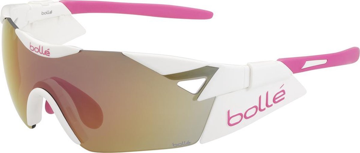 Bollé 6TH Sense S - Sportbril - Lenscat. 3 - ☀ - Shiny White/Pink / Rose  Gold Oleo AF | bol.com