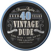 CREATIVE PARTY - Set van verjaardag bordjes Vintage Dude - Decoratie > Borden