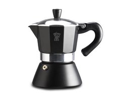 Pezzetti espressomaker - koffiemaker - 6 kops - alumium - zwart - inductie - gas - elektrisch - percolator