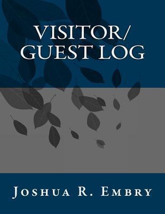 Visitor/Guest Log - cover