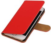 Mobieletelefoonhoesje.nl - iPhone 7 Hoesje Effen Bookstyle Rood