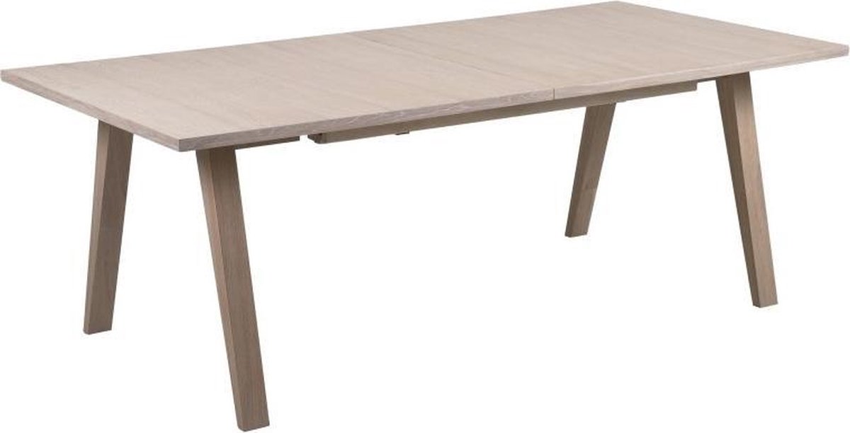 Giga Living Eettafel Annie - Rechthoek Uitschuifbaar Naturel - 210/310cm Wit