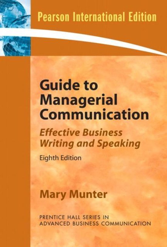 Guide To Managerial Communication - cover