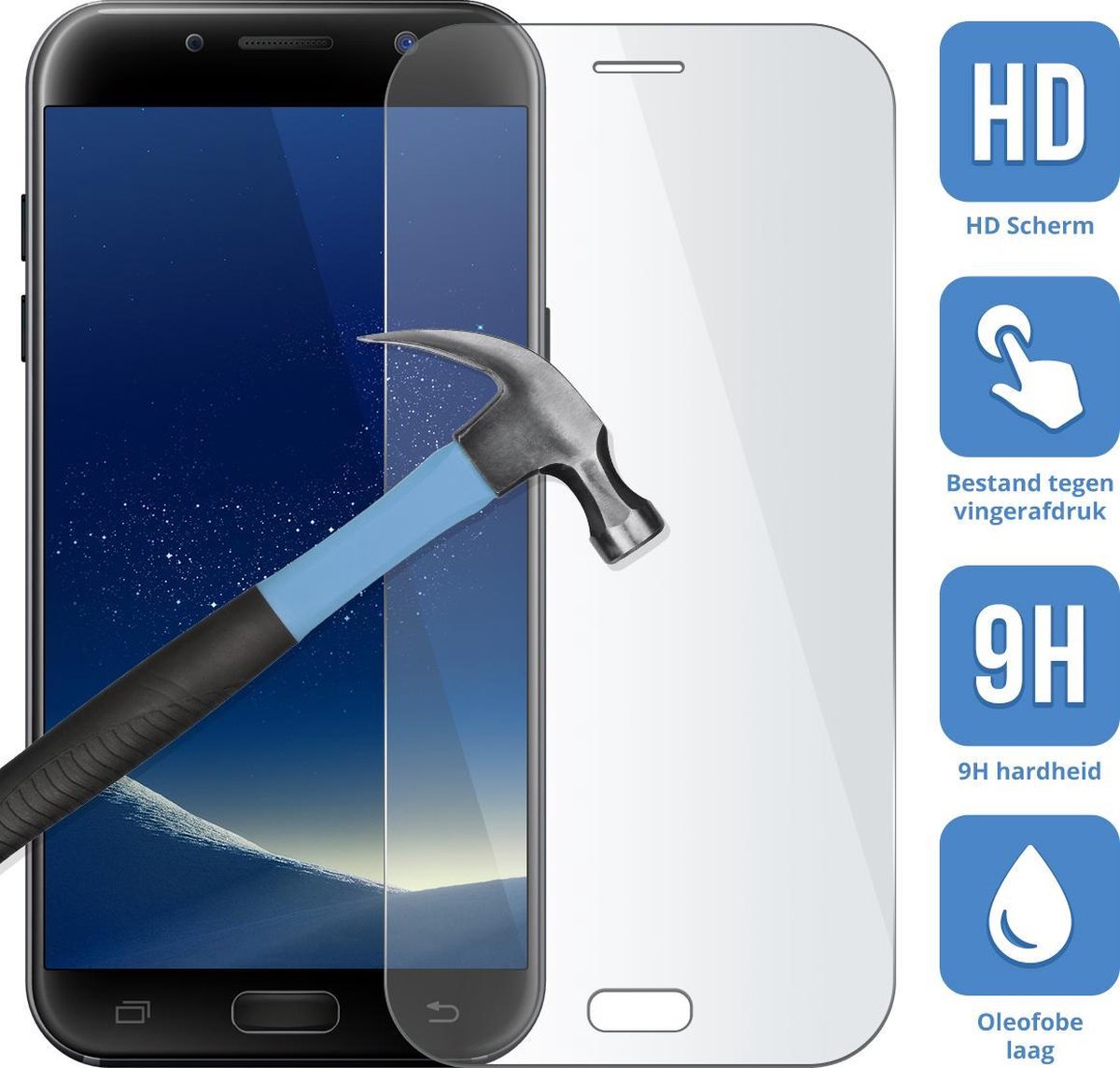 Sterke screenprotector voor Samsung Galaxy Xcover 4 2.5D 9H tempered glass