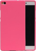 Roze Zand TPU back case cover hoesje voor Huawei P8