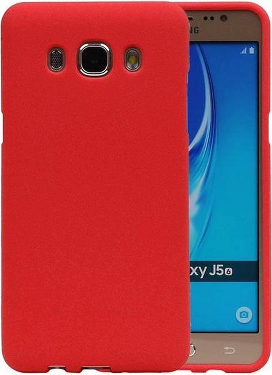 Rood Zand TPU back case cover hoesje voor Samsung Galaxy J5 2016