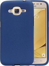 Blauw Zand TPU back case cover hoesje voor Samsung Galaxy J2 2016
