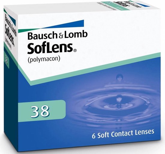 -5.50 - SofLens® 38 - 6 pack - Maandlenzen - BC 8.40 - Contactlenzen