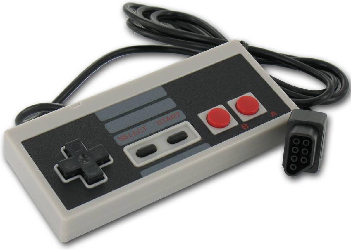 Dolphix - EU Controller voor NES met originele aansluiting - Geschikt voor EU NES Consoles