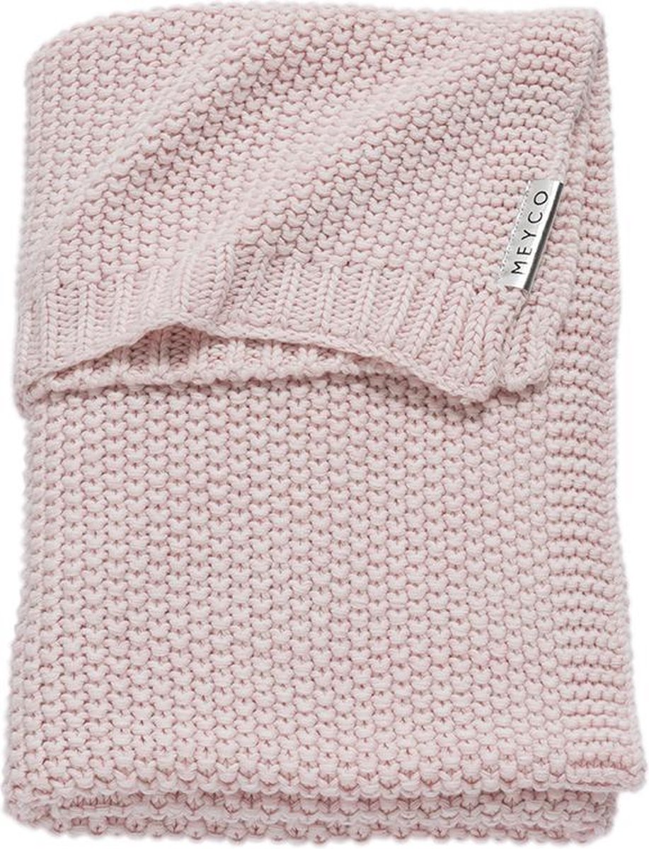 Meyco Baby Relief Mixed wiegdeken - pink - 75x100cm