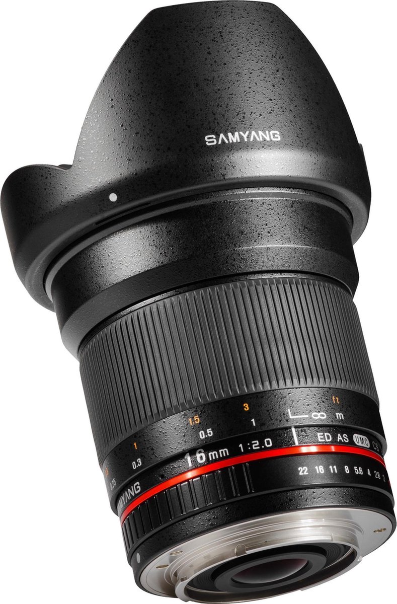Samyang 16mm F2.0 ED AS UMC CS - Prime lens - geschikt voor Nikon Spiegelreflex