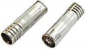 Crimp-on type IEC connector 6 mm, COAX, female