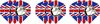 Afbeelding van het spelletje 3 sets (9 stuks) Dragon darts Britse vlag bulldog dart flights – darts flights
