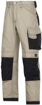 Snickers canvasbroek khaki/zwart maat 62 3314-2004