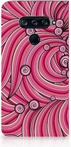 Bookcase LG V40 Thinq Swirl Pink