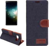 Samsung Galaxy Note 8 - Flip hoes, cover, case - PU Leder - TPU - Stof - Denim