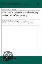 Holm-Hadulla, M: Private Kartellrechtsdurchsetzung