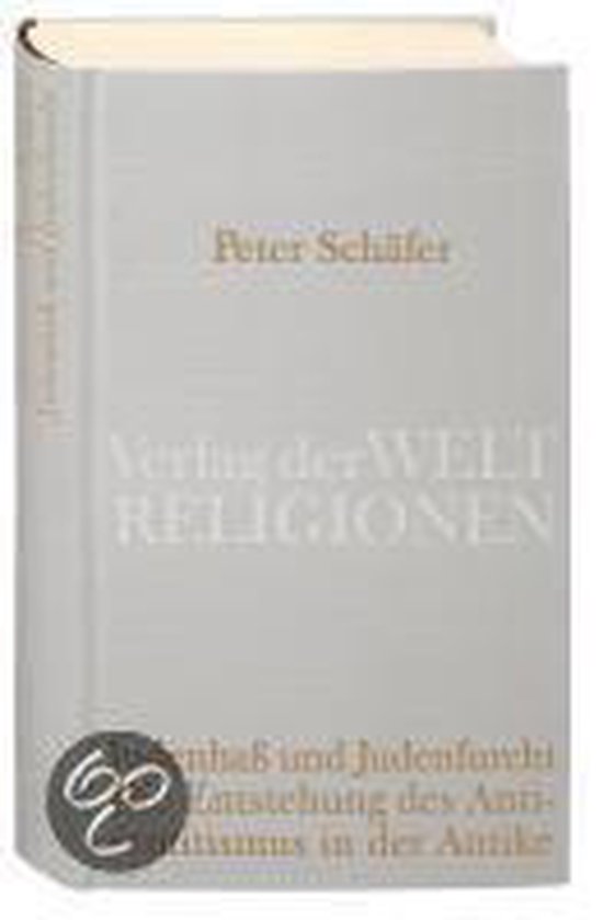 Boek 'Judenhaß und Judenfurcht. Die Entstehung des Antisemitismus in der Antike' door Peter Schäfer, met een grijze kaft.