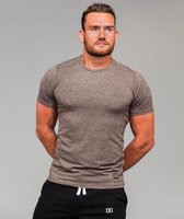 Marrald Black Series Sportshirt | Bruin Beige - M heren fitness crossfit