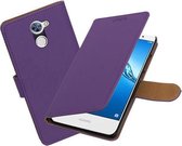 BestCases.nl Huawei Y7 / Y7 Prime Effen booktype hoesje Paars