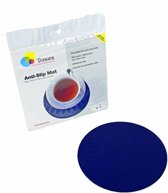 Anti-slip matten rond - 14 cm blauw - Able2