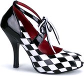 Funtasma Sandaal met enkelband -36 Shoes- Harlequin-03 US 6 Zwart/Wit