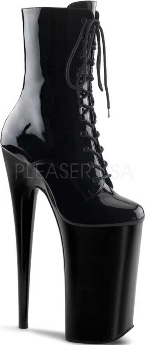 Pleaser - BEYOND-1020 Plateau Laarzen, Paaldans schoenen - Paaldans schoenen - 36 Shoes - Zwart